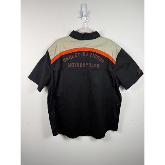 NWT Harley Davidson Performance Vented Back Mechanic Shop Shirt XXL - Picture 2 of 7
